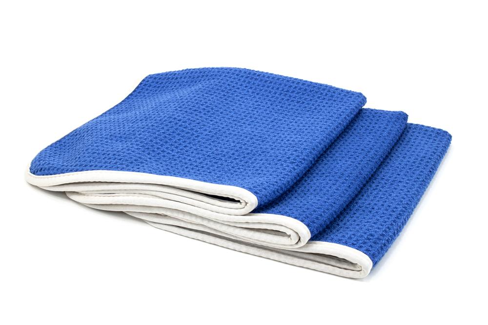 NO STREAK FREAK - Microfiber Waffle Weave Glass Towel ( 16" x 16" 400gsm) 3 pack