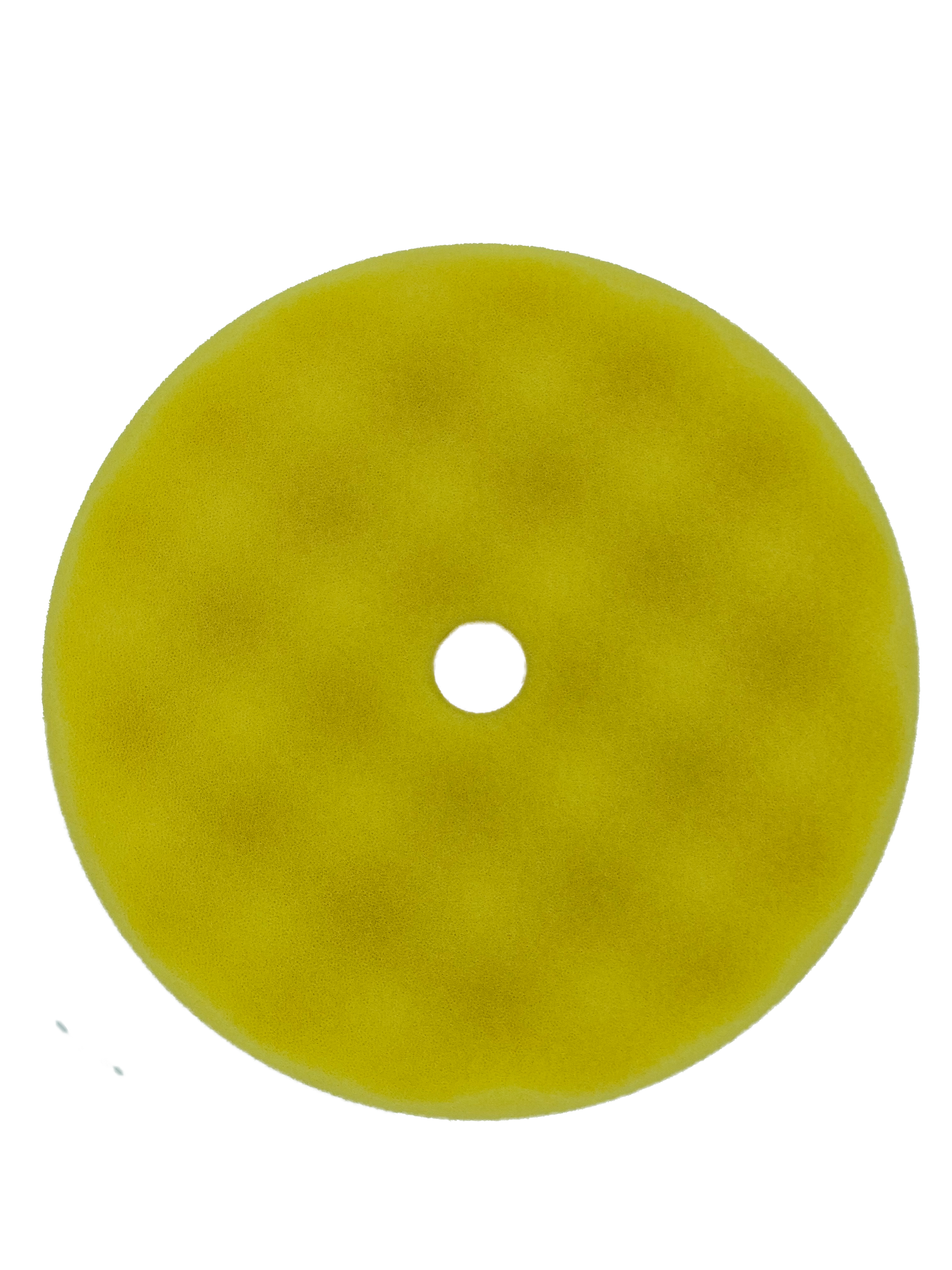 8" Yellow Convoluted Face Foam Grip Pad Recessed Back